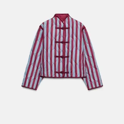 Quilted striped jacket, the product photo as uploaded
